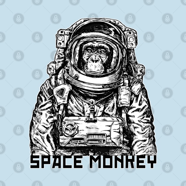 Space Monkey by Alema Art