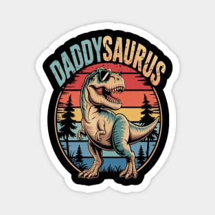 Daddysaurus T Rex Dinosaur DaddySaurus Birthday Father's Day Magnet