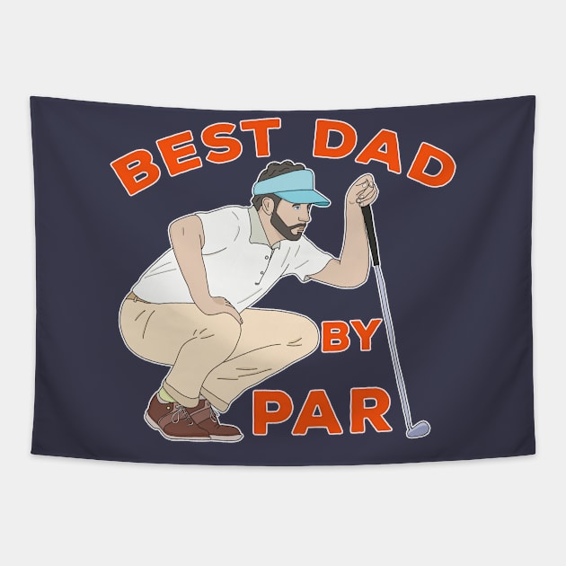 Best Dad By Par Tapestry by DiegoCarvalho