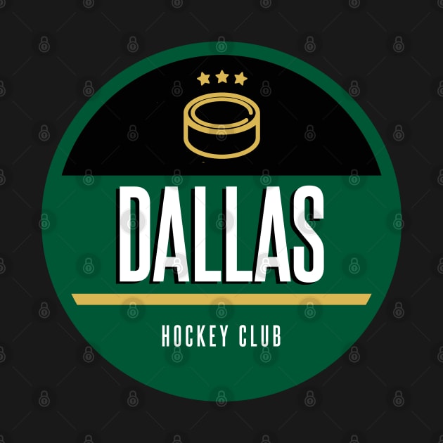 Dallas retro hockey by BVHstudio