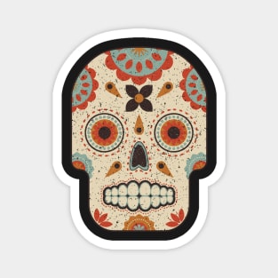 Dia De Los Muertos Day of the Dead Vintage Sugar Skull Magnet