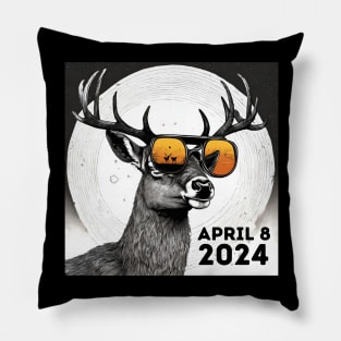 Total Eclipse Deer Hunter Outdoor Lover Pillow