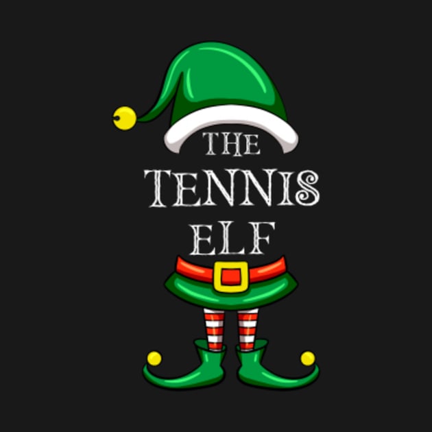 The Tennis Elf Matching Family Christmas Pajama by Maica