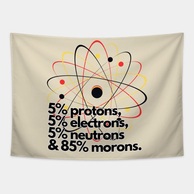 Atoms and Morons Tapestry by baseCompass