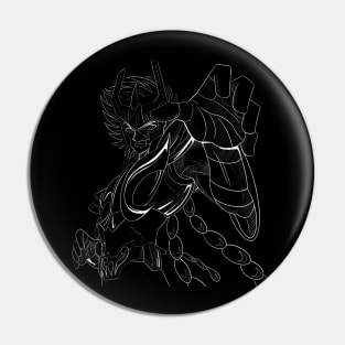 the phoenix saint in black cloth ecopop Pin