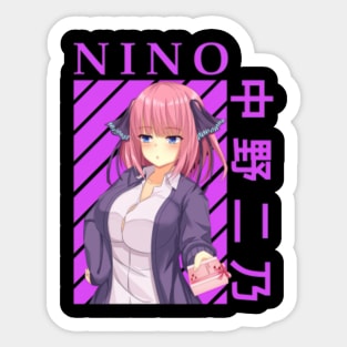 Nino Nakano - 5 toubun no Hanayome Sticker for Sale by ice-man7