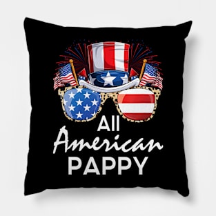 All American Pappy 4th of July USA America Flag Sunglasses Pillow