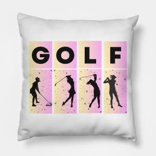 Women golf player Pillow