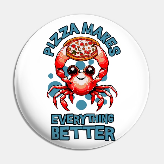 Pizza crab Pin by Graffik-Peeps