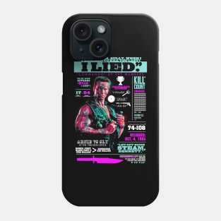 Commando 1985 infographic Phone Case