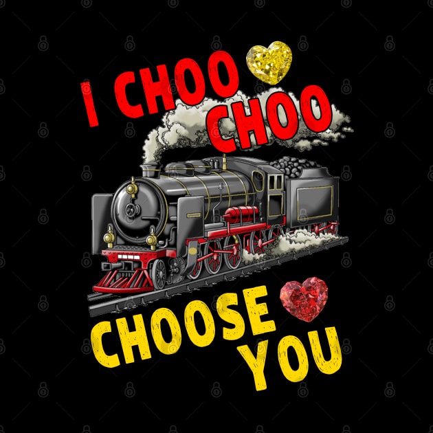 I Choo Choo Choose You - Happy Valentines Day Train Meme by Pharaoh Shop