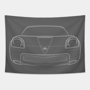 2002 Toyota MR2 W30 - front stencil, white Tapestry