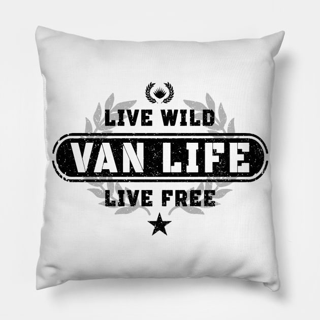 Van Life - Van Dweller Pillow by Tshirt Samurai