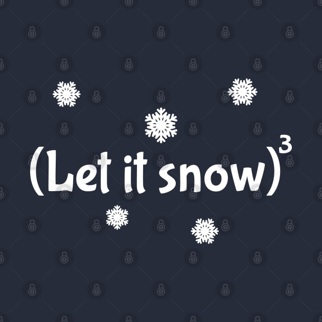 Let it Snow (cubed) white by Reading With Kids