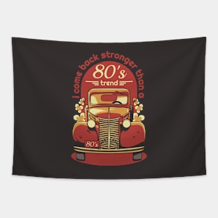 Classic car cartoon Tapestry