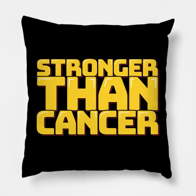 Stronger Than Cancer Pillow by ardp13