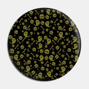 Ghost spirit pattern Pin