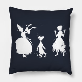 Arthur Rackham Cinderella Silhouette Pillow