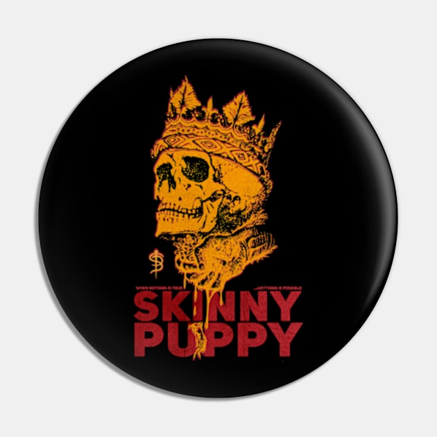 Skinny Puppy - Original Fan Art Tribute Design Pin by Cartooned Factory