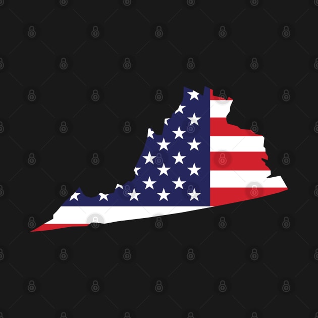 Virginia State Shaped Flag Background by anonopinion