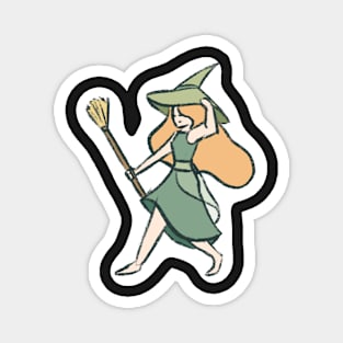 green witch Magnet