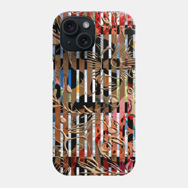 Geometric modern Boho abstract mid century stripes minimalist 166 Pattern Phone Case by dvongart