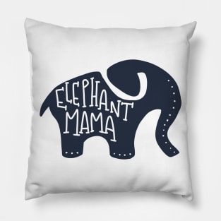 Elephant Mama Safari Animal Mom Pillow