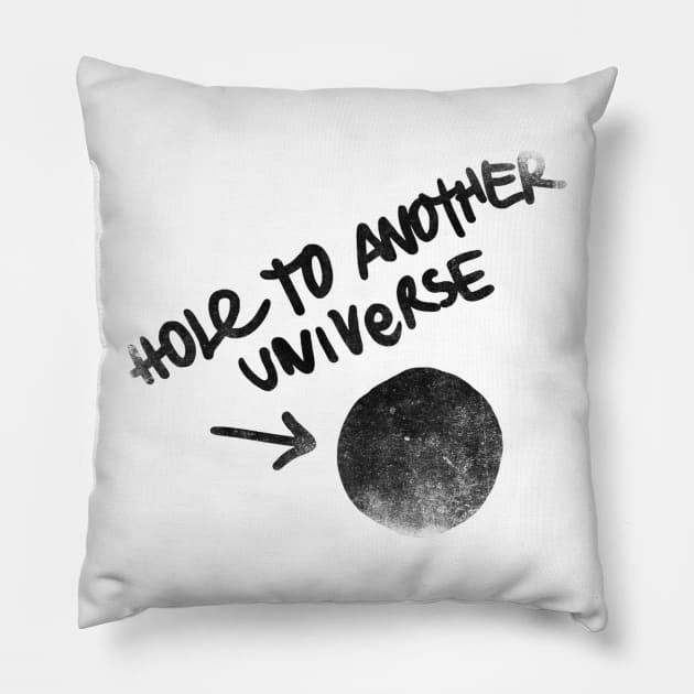 Hole to another Universe vintage Pillow by DRKNT