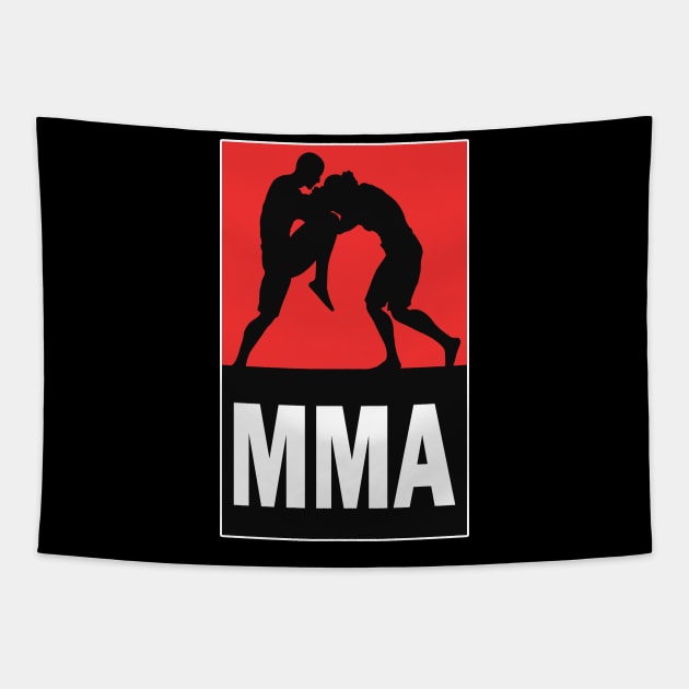 MMA Mixed Martial Arts Tapestry TeePublic