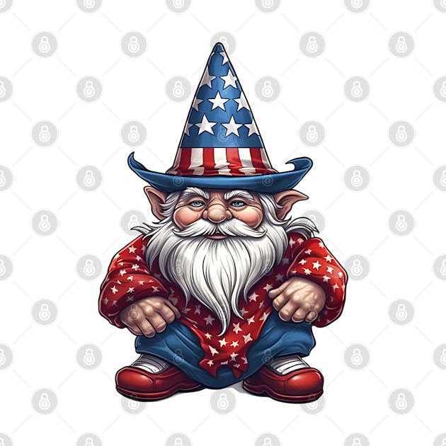 4th of July Gnome #1 by Chromatic Fusion Studio