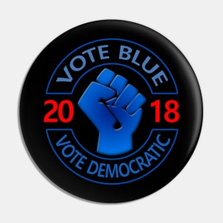 Vote Blue Vote Democrat Pin