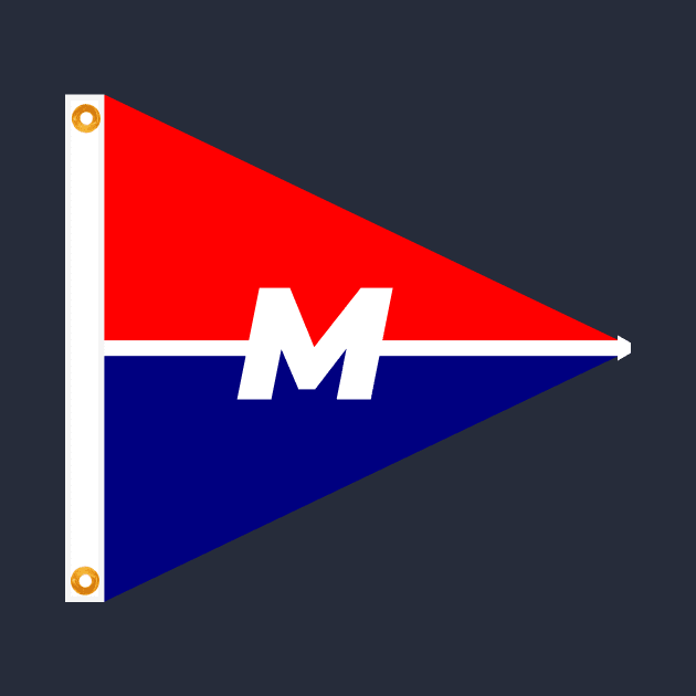 Menunketesuck Yacht Club Burgee by Existential Cheerleaders