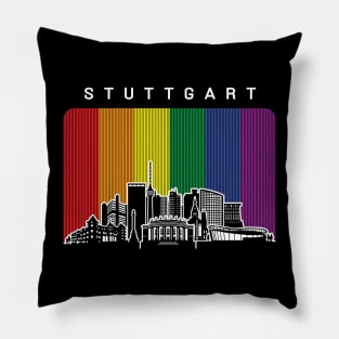 Stuttgart LGBT Rainbow Flag Pillow