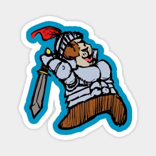 Guinea Pig Knight Magnet