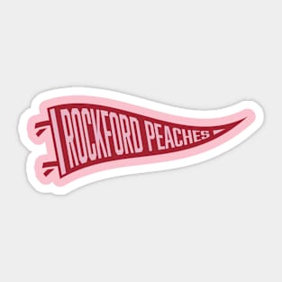 THE ROCKFORD PEACHES SHIRT AND STICKER  Sticker for Sale by StillChasing