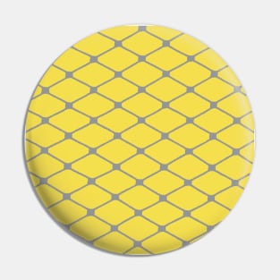 Fishnets in Ultimate Gray on Illuminating Yellow Background Pin