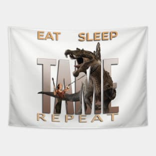 Eat Sleep Tame Repeat Tapestry