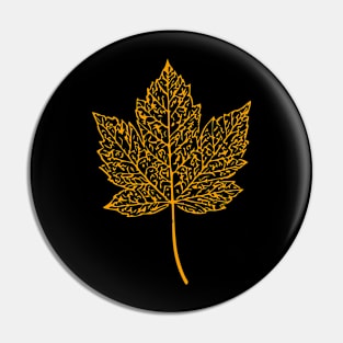 Autumn Leaf Design Artwork Pin