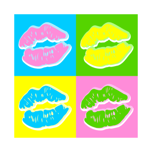 Lips mark pop art style T-Shirt