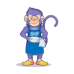 Purple Monkey Dishwasher T-Shirt