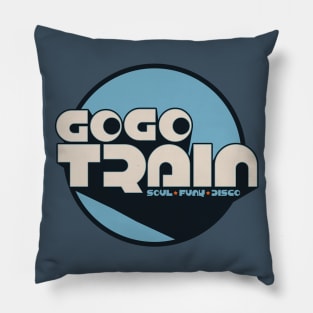 GoGo Train Blue Pillow