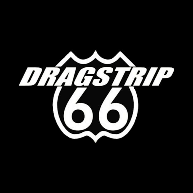 Dragstrip 66 Logo White by Dragstrip66