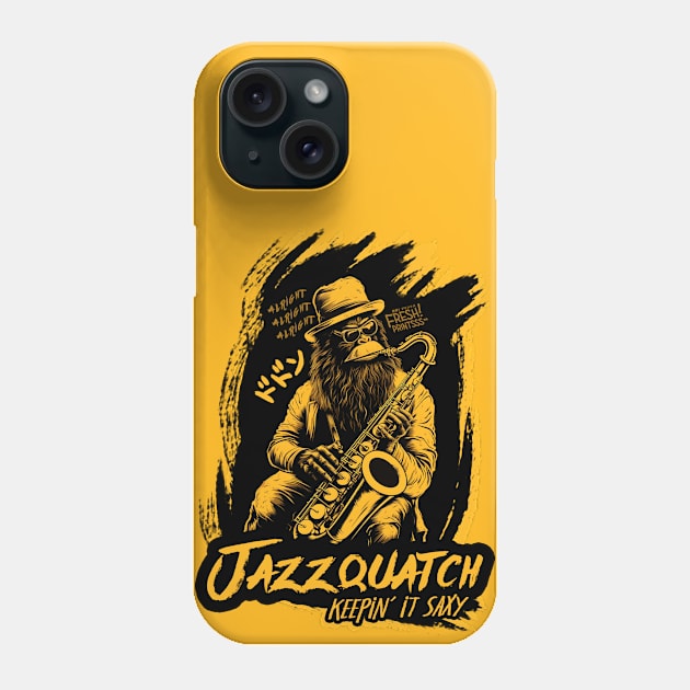 Jazzquatch Phone Case by Fresh! Printsss ™