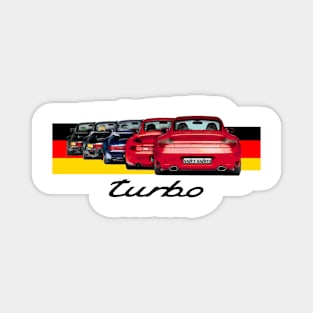 Shift Shirts Turbo Generations – 911 Turbo Inspired Magnet