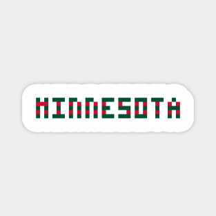 Pixel Hockey State Minnesota 2017 Magnet