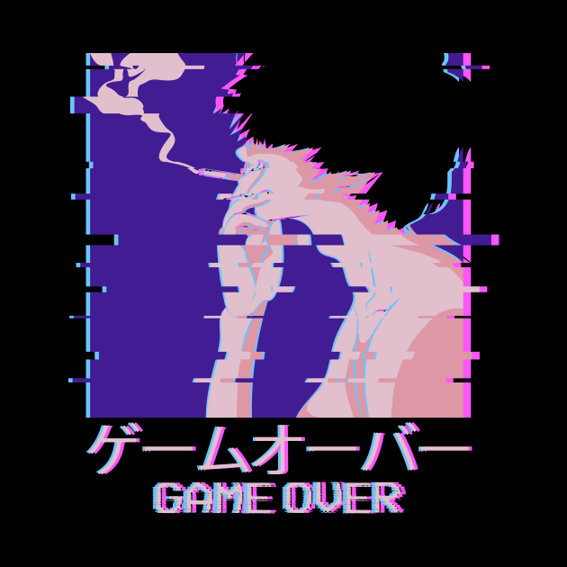 Japanese Vaporwave Smoking Sad Anime Boy Aesthetic by Alex21