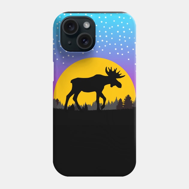 Moose Phone Case by JulietLake