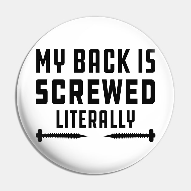 Physical Therapist - My back is screwed literally Pin by KC Happy Shop