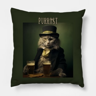 Oktoberfest Cat Kitty Drinking Beer Purrost Pride Germany Pillow