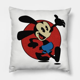 Vintage Oswald The Lucky Rabbit Keep Walking 1927 Pillow